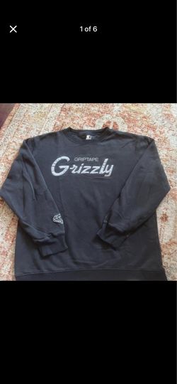 Rare Grizzly Griptape X Diamond Supply Co x Starter Crewneck Sweatshirt Size XXL
