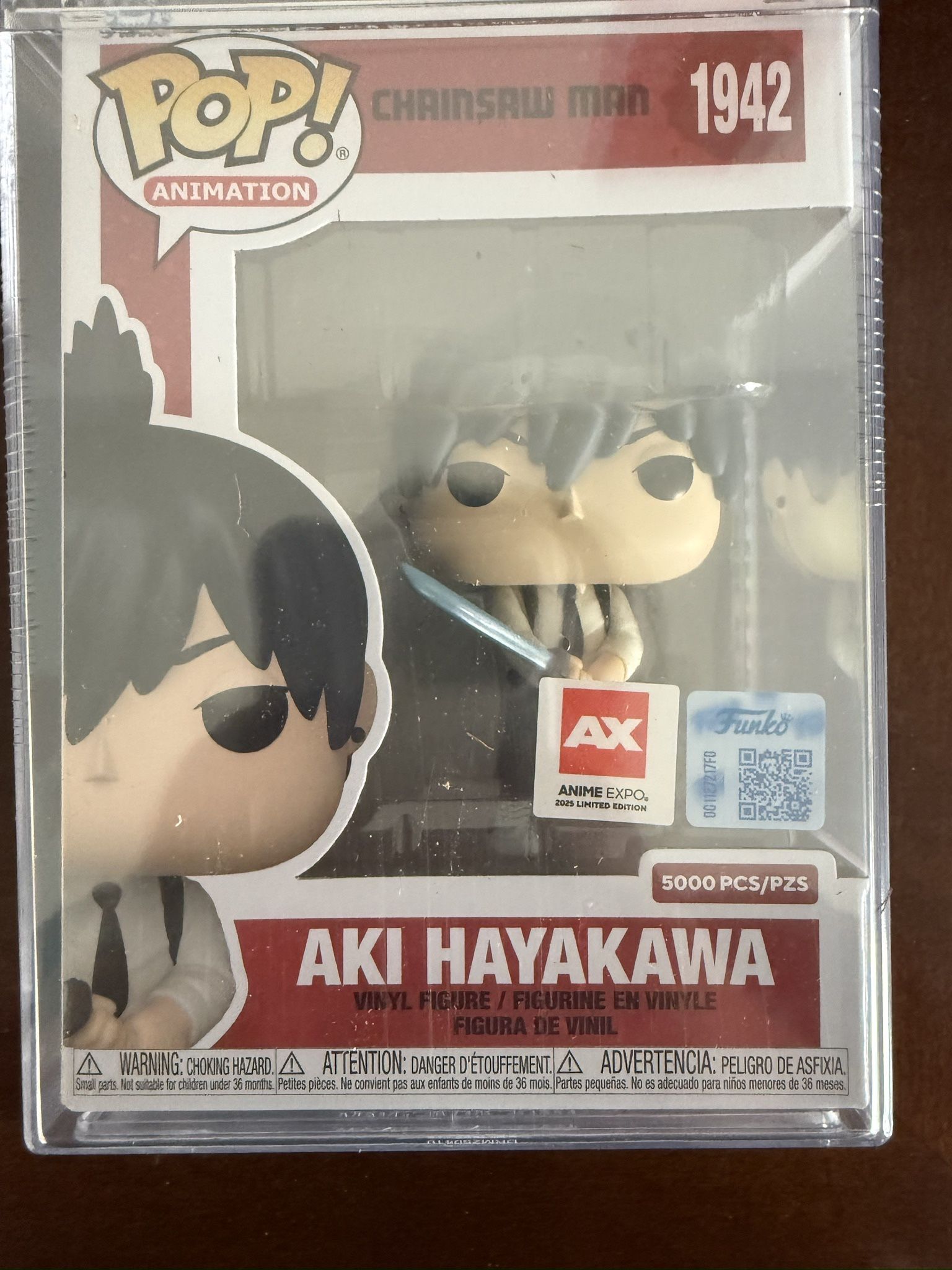 Funko Pop Chainsaw Man Aki Hayakawa Anime Expo 2025 LE 5000 Convention Sticker