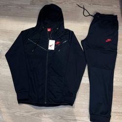 Black N Red Nike Sweatsuit Size Large N 2x 