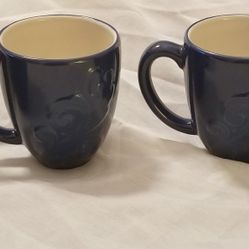 Set of 4 Pfaltzgraff WEIR IN YOUR KITCHEN CHICORY Mugs
