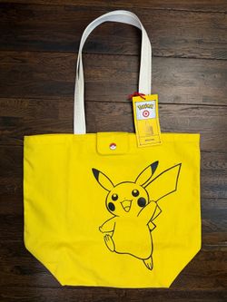 New - Pokemon X Target - Pikachu Yellow Tote Bag - IN HAND