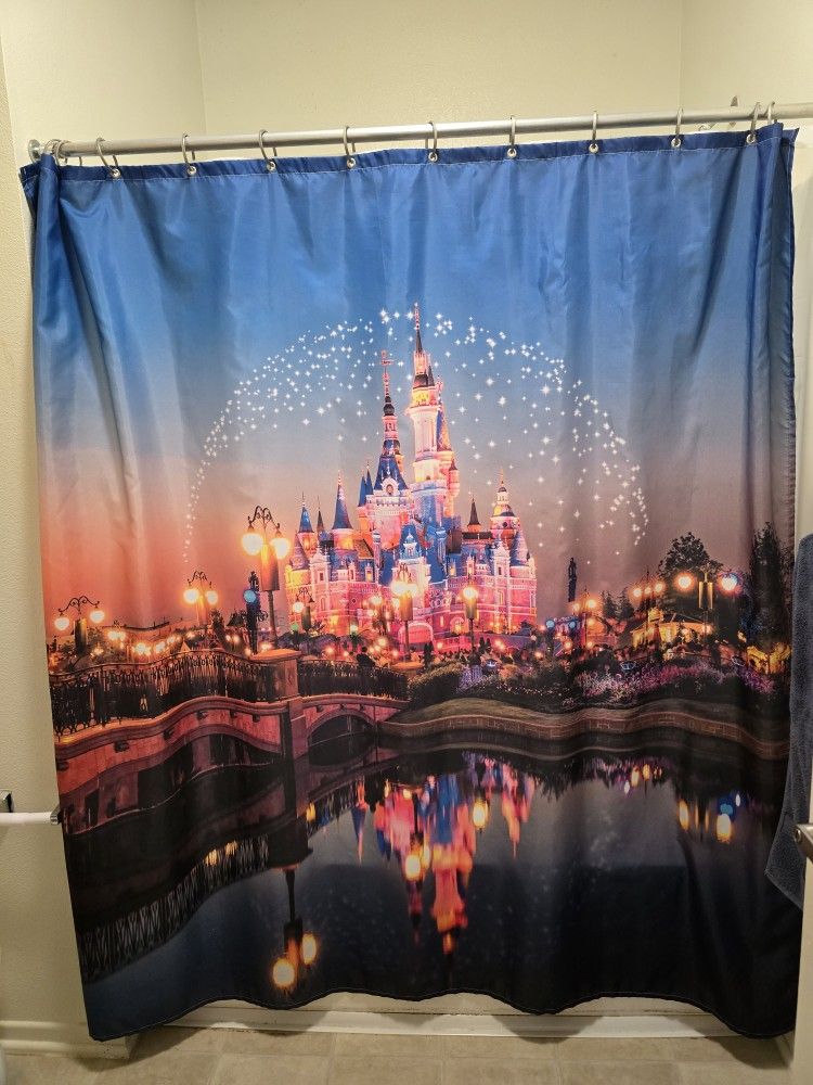 Disneyland Shower Curtain And Liner