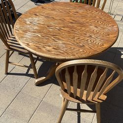 Dining Table & 3 Chairs- Pick up only- Clovis & Kings Canyon, Fresno Ca. $50