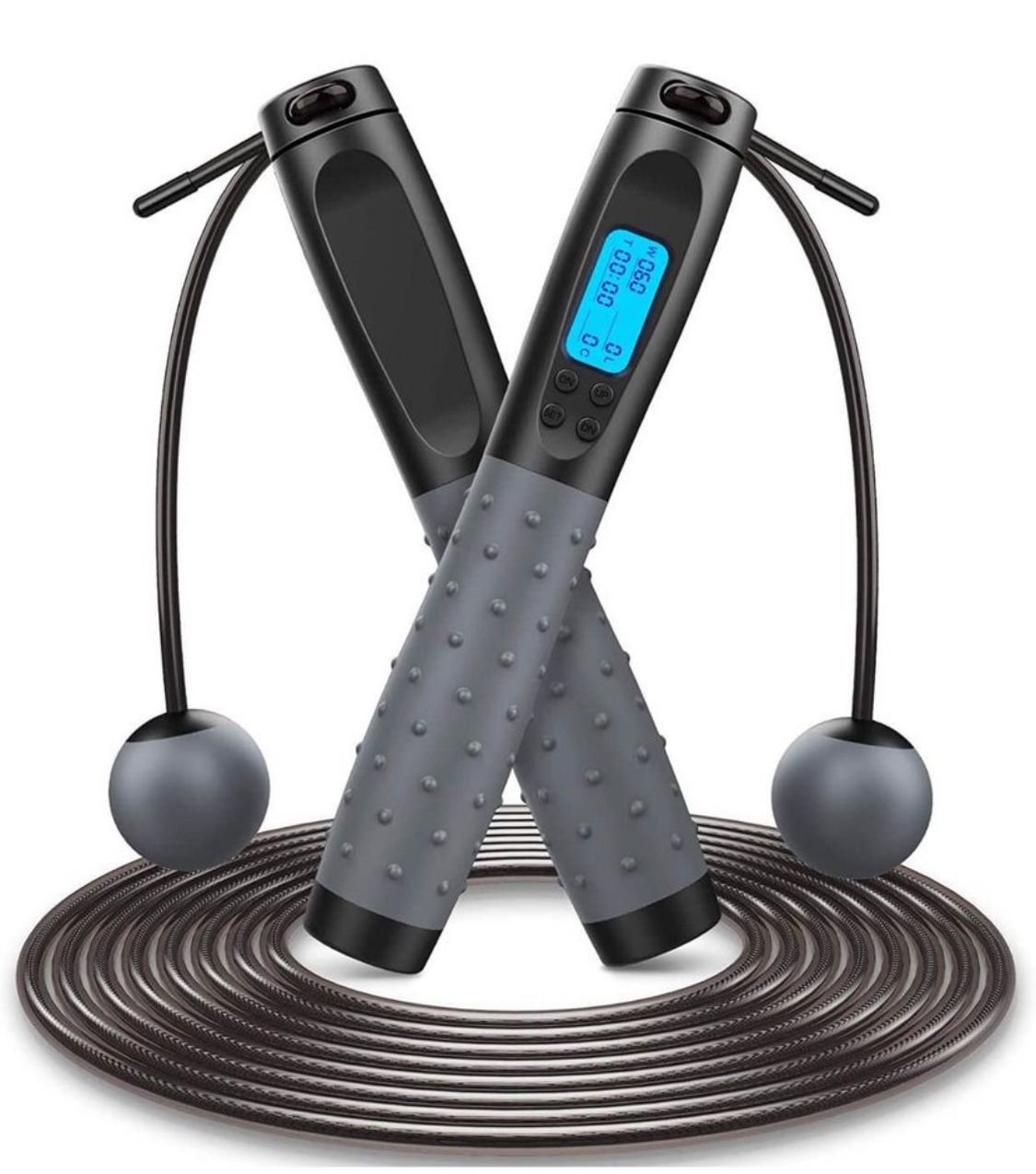 New! Jump Rope, Weighted Jump Rope, Cordless Jump Rope 3M Length Adjustable, Tangle-Free Jumping Rope