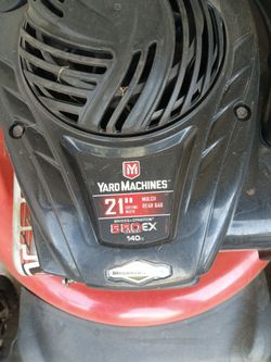 Yard machines push lawn mower