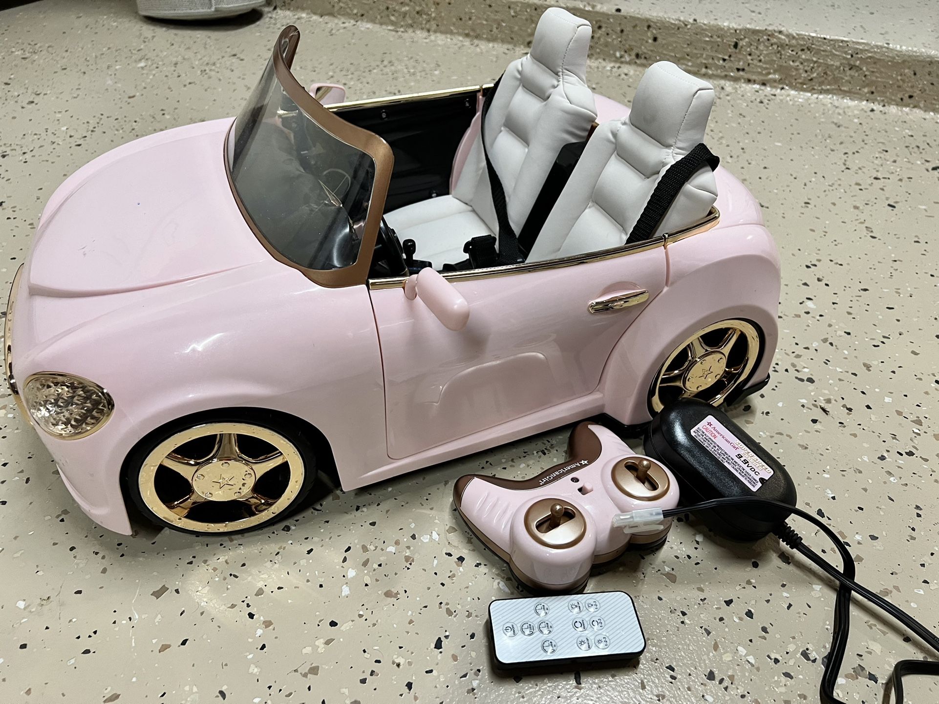 American Girl Doll Pink Rc Sports Car Remote Control