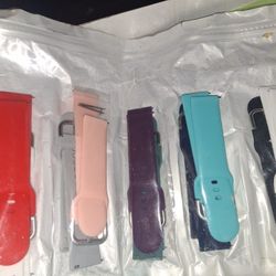 Set Of Ten Diff Color Watch Bands 