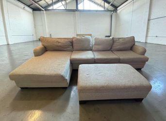 🛋 Sectional Sofa with Storage Ottoman 🚚 DELIVERY AVAILABLE