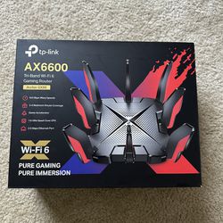 TP-Link WiFi 6 Gaming Router AX6600 Tri Band Gigabit