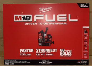Milwaukee M18 Fuel 1-1/2” Lineman Magnetic Drill Kit. (Mag Drill) Model #2788-22HD