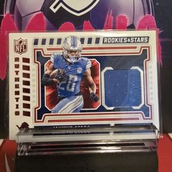 Jahmyr Gibbs Jersey Card Detroit Lions 