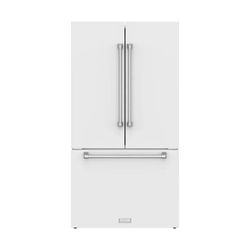 36 Inch Collection French Door Counter Depth Refrigerator with Ice Maker – White | Gordon Ramsay Series