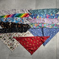 Dog Holiday Bandanas Lot Of 12-NWOT