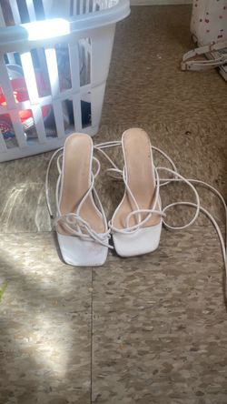 Wrap-around strappy heels