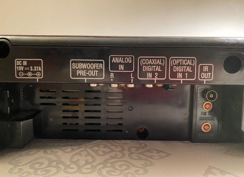 JVC SOUND BAR FOR HOME THEATER/GAMING: WITH SURROUND SOUND MODE AND SUBWOOFER PRE-OUT!