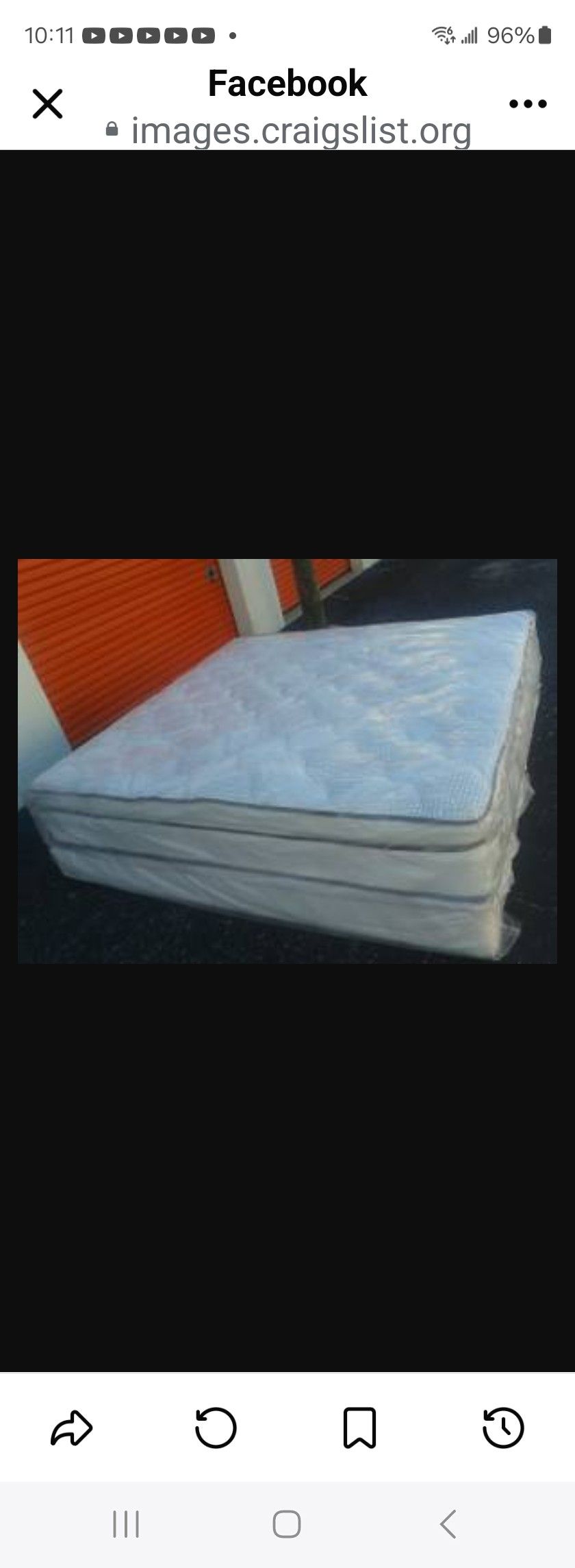 King size new thick pillow top bed can deliver 