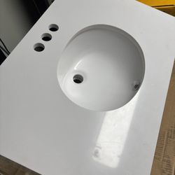 30inc Vanity Top In White 
