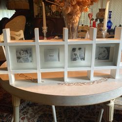 White wood dimensional picture frame