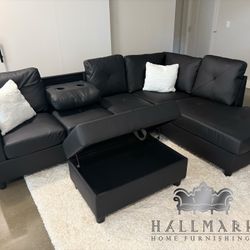 New Leather Sectional Couches
