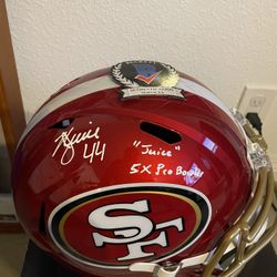 Signed Kyle Juszczyk Helmet 