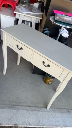 French Provincial Console Table with Two Drawers
