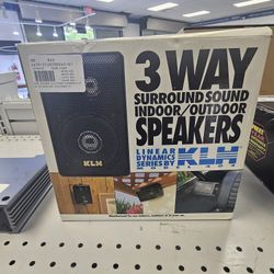 3 Way Surround Sound Indoor/Outdoor Speakers. KLH MODEL 403. ASK FOR RYAN. #4(contact info removed)642-01