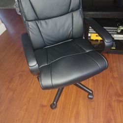 Low Back Faux Leather Chair