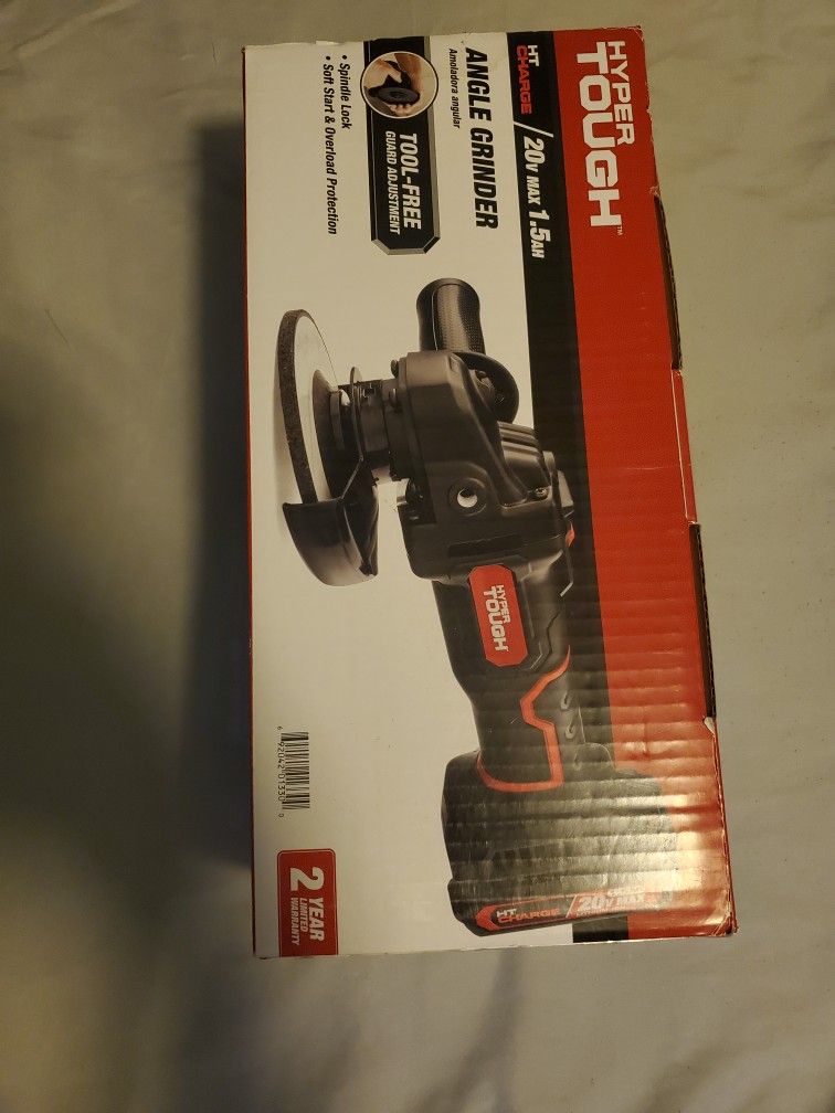 Hyper Tough 20V 1.5Ah Lithium-ion Angle Grinder