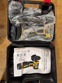 DODOWIN 12V Cordless Mini Angle Grinder w/ Case Lithium-Ion Portable Tool