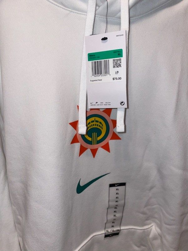 New Nike Men's 2023 24 City Edition San Antonio Spurs Club Pullover Hoodie