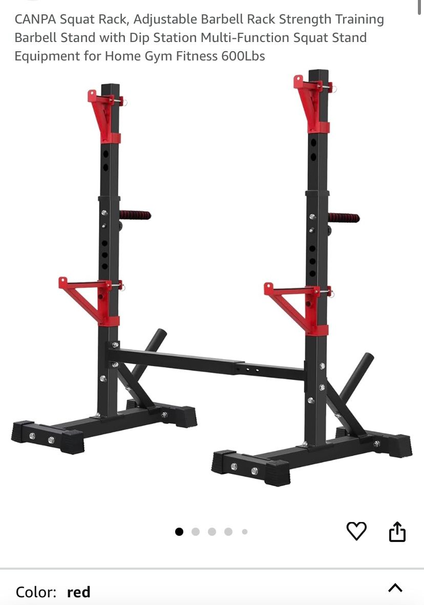 Squat Rack, Adjustable Barbell Rack/Weight Bench Set Adjustable Weight Bench with Preacher Curl Leg Extension