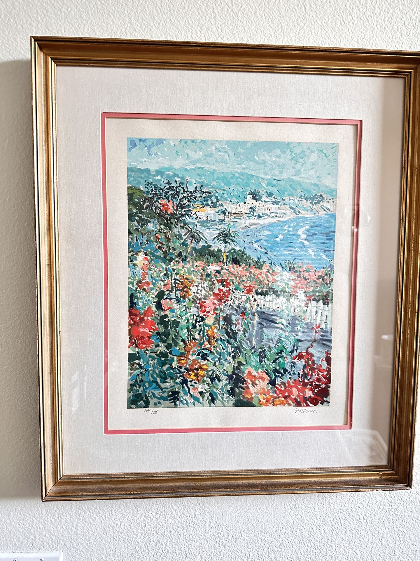 Laguna Beach by Marco Sassone - Signed and Numbered 1979 "View From Victor Hugo’s"