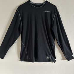 Vintage Nike Pro Combat Long Sleeve Compression Shirt activewear Casual Sz Large 