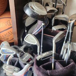Golf clubs irons putters