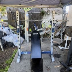  Fitness Gear PRO Olympic Bench & Squat Rack Combo