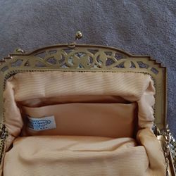 Beautiful gold mesh bag