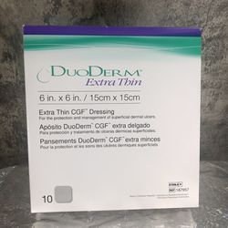 Duoderm Extra Thin Dressing 6in. x 6in. / 15cmx15cm ( Lot Of 3 ONLY ✨) Adhesive