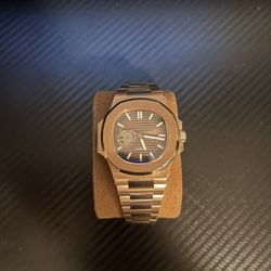 Custom Build Automatic Watch | Open Heart Dial | Two-Tone Rose Gold | 40mm Sapph