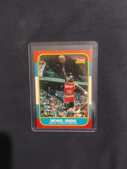 Jordon 86'fleer rookie card raw
