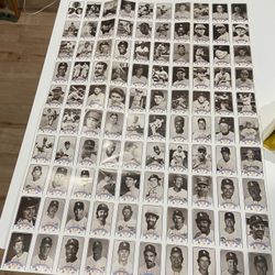 Smokey The Bear 1989 A Century Of Dodger Greats Uncut Sheet Baseball Cards