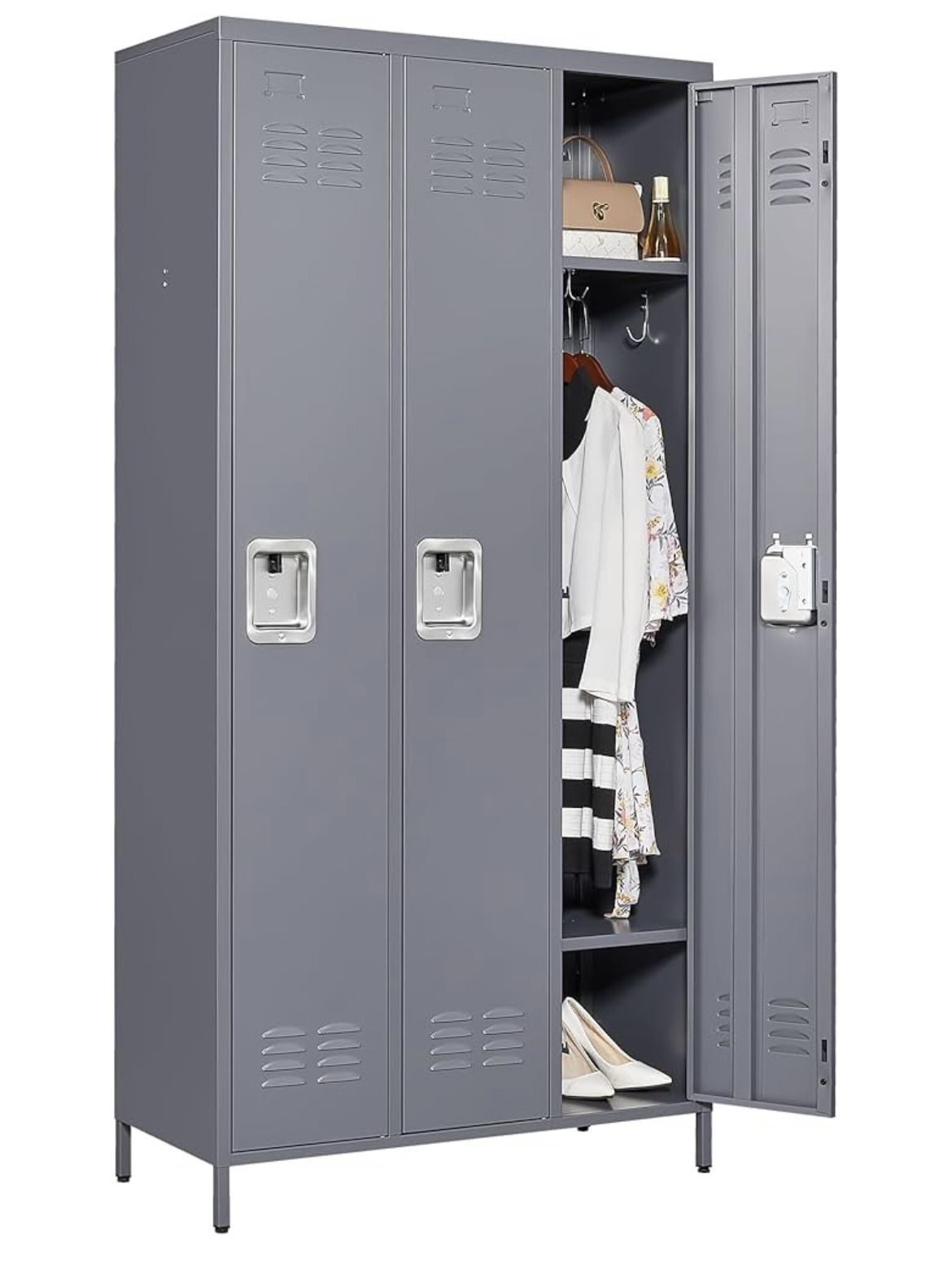 3 Door,Full Length Locker Storage