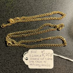 Pre Black Friday- Unisex Chain/ Bracelet Set