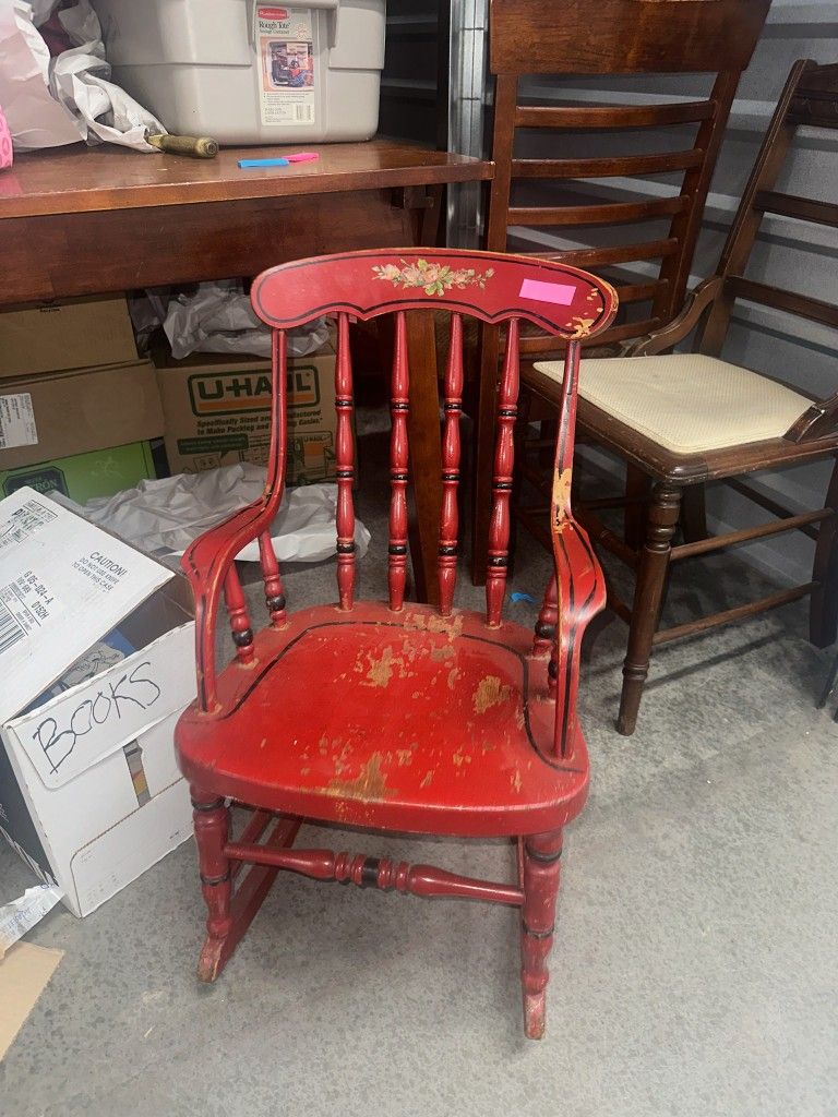 Antique Childs Rocking Chair