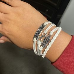 Leather  Brackets With Charms 