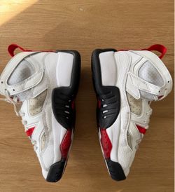 Jordan High-Top Sneakers White Red Black