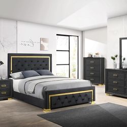 🔥4pcs Queen Size Penelope Bedroom Set 🔥