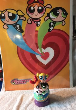 Powderpuff Girls ceramic Bank And poster