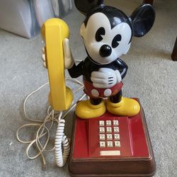 Vintage Disney 1970s Mickey Mouse Phone