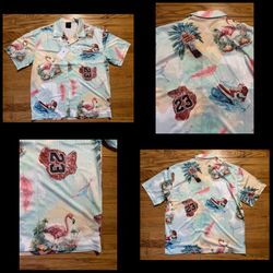 Air Jordan Essentials all over Printed Mesh shirt Men’s sz M NEW!!