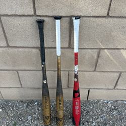 (3)   Demarini Voodoo One BBCore Bats